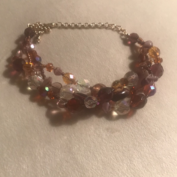 love, Savvy Handcrafted Multicolored Glass and Crystal Beaded Bracelet - Picture 3 of 4